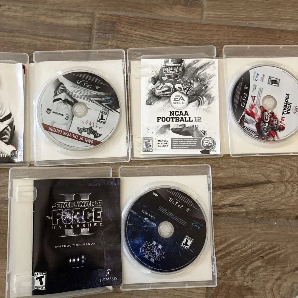 Lot Of 3 Sony PlayStation 3 PS3 Games Complete‎ Tested Football Batman Star Wars